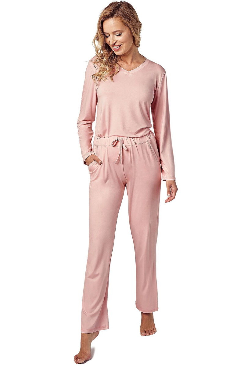 Růžové pyžamo pro ženy River TARO, Růžová XL i41_9999931807_2:růžová_3:XL_