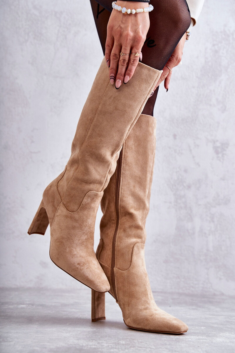 Kozačky na podpatku Step in style - Elegantní kolenové boty, 39 i240_173606_2:39