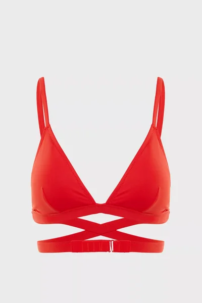 Dámské vrchní díl plavek EQ84B červená - Calvin Klein