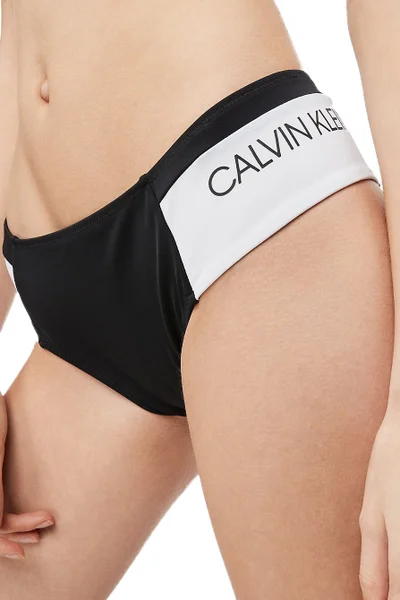 Dámské spodní díl plavek 2EJ černobílá - Calvin Klein