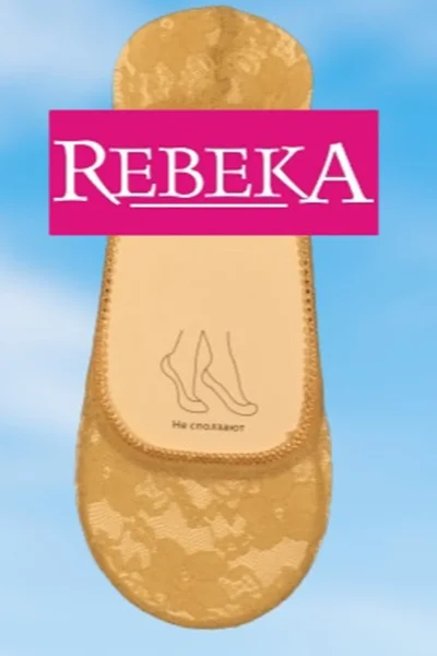 Dámské ponožky s krajkovým lemem - Rebeka