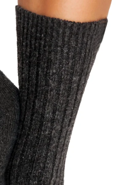 Vlněné dámské ponožky Noviti - Grafitová elegance