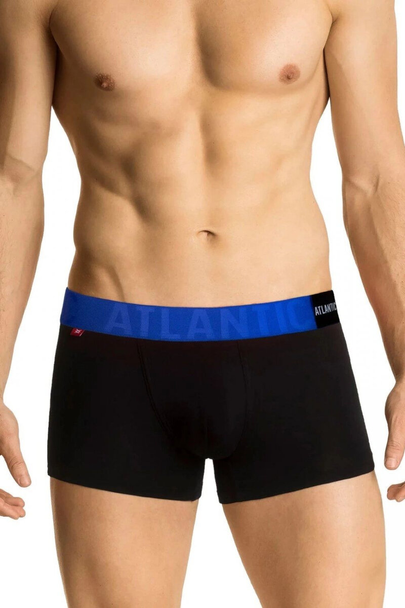 Černé boxerky pro muže Atlantic Comfort Fit, černá L i41_82041_2:černá_3:L_