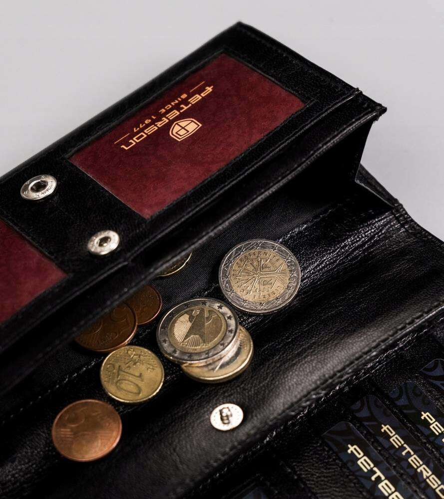 Klasická dámská peněženka s kapsami na karty a zipem, univerzita i523_5903051158834