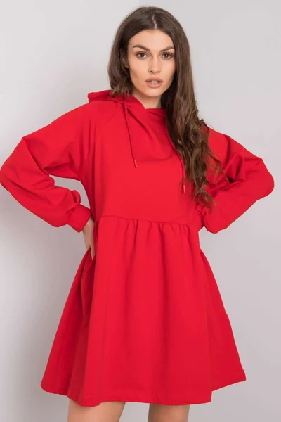 Dámské RUE PARIS Červené mikinové šaty FPrice