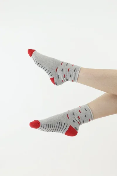 Pohodlné Thermo ponožky Moraj s šedým vzorem