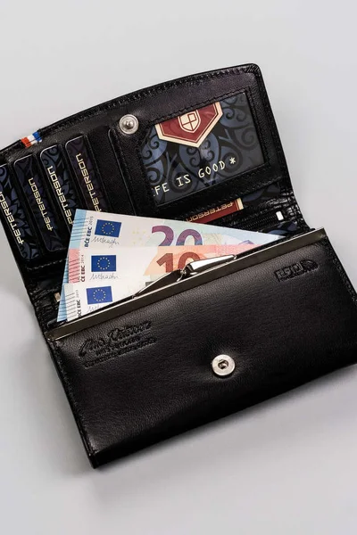 Kožená dámská peněženka Peterson s proužky