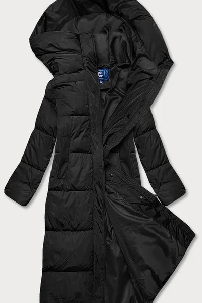 Zimní bunda s kapucí Ann Gissy - Černá péřová bunda pro ženy