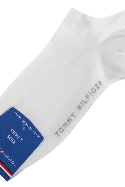 Tommy Hilfiger Unisex Bílé Ponožky - 2 páry