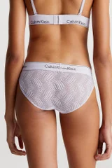 Průhledné dámské kalhotky s krajkou Calvin Klein