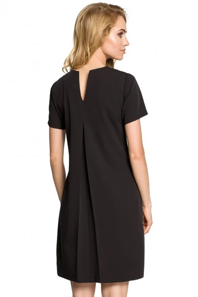 Černé dámské šaty s ozdobnými akcenty - Elegantia