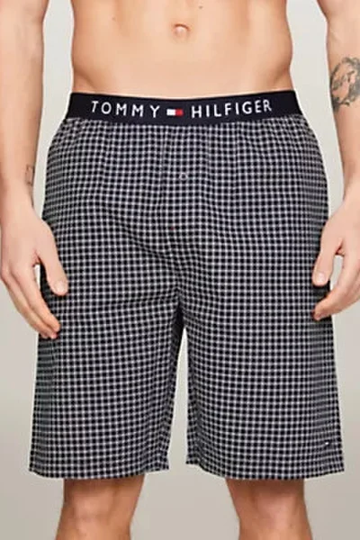 Pánské tkané šortky s potiskem - Tommy Hilfiger