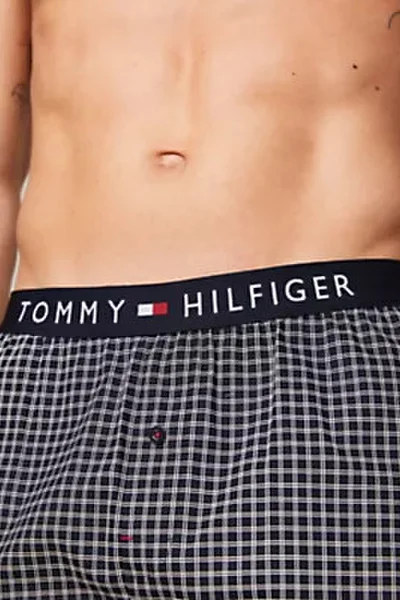 Pánské tkané šortky s potiskem - Tommy Hilfiger