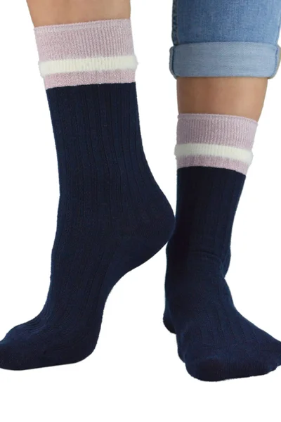 Černé dámské ponožky z bavlny - CottonComfort