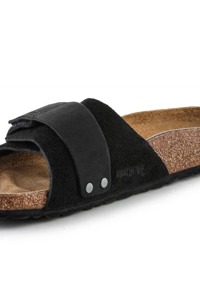 Stylové semišové žabky Birkenstock Oita W Black