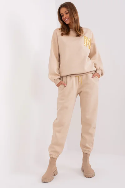 Beige Oversized Tepláková Souprava FPrice