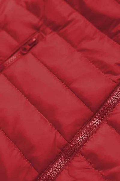 Tmavě červená lehká dámská prošívaná bunda OG5 J.STYLE
