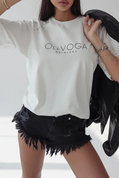 Klasické dámské tričko s logem OLAVOGA