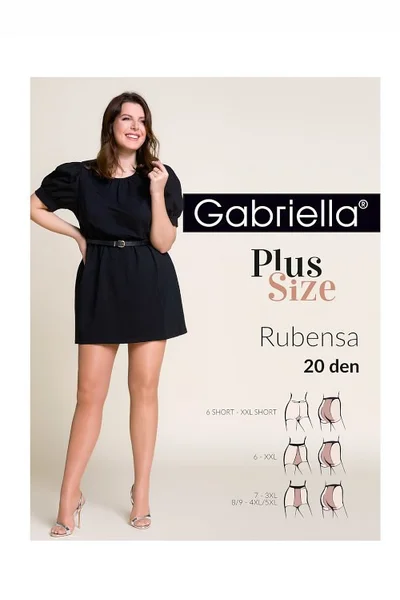 Dámské punčochové kalhoty Gabriella Rubensa Plus Size 512E DB560 den 8-9