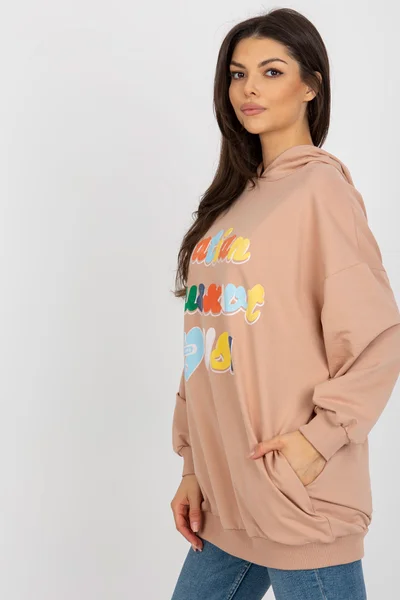 Dámská oversize mikina s potiskem Camel Fashionhunters