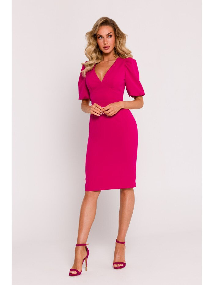 Růžové Dámské Šaty s Výřezy - Moe Elegance, EU L i529_221802287823196200