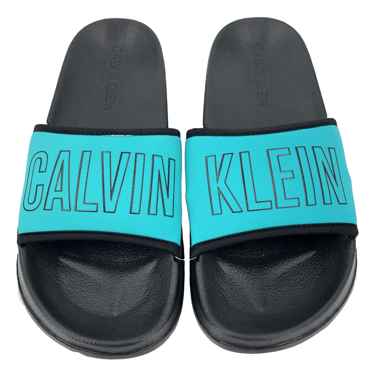 Dámské plážové pantofle H0O124 tyrkysová - Calvin Klein, tyrkys 39/40 i10_P35914_1:45_2:983_