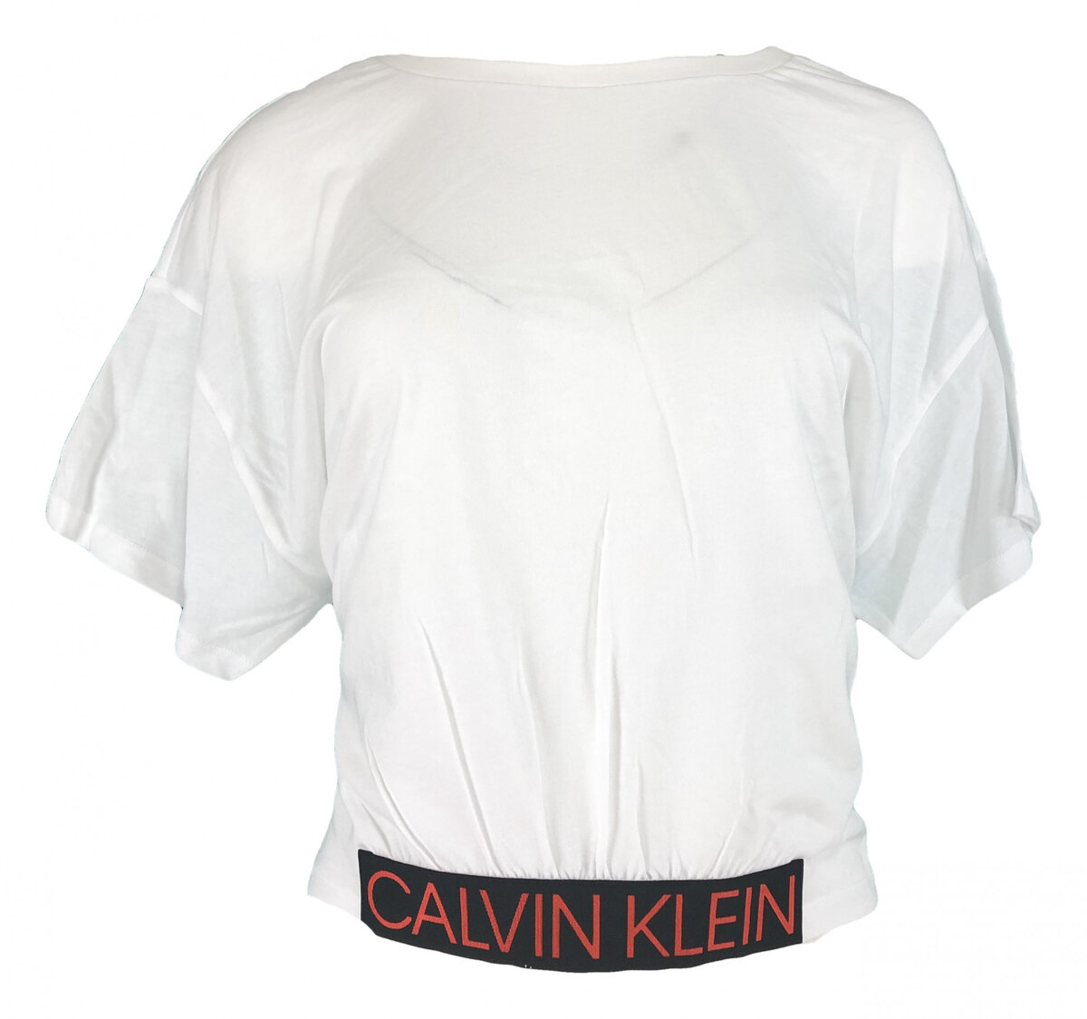 Dámské triko s krátkým rukávem 99J33 bílá - Calvin Klein, bílá s potiskem L i10_P35941_1:823_2:90_