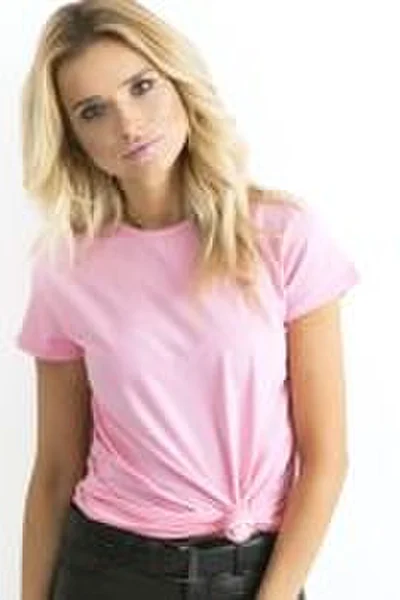 Dámské obyčejné růžové tričko FPrice