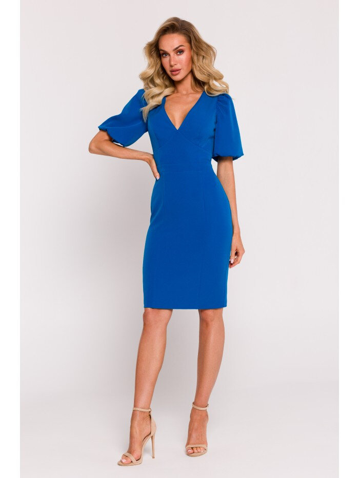 Modré Šaty s Výřezy - Moe Elegance, EU M i529_1157759572665733504