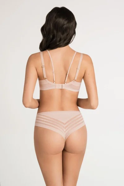 Elegantní béžová podprsenka s kosticí Toscana - Gorsenia Gorsenia Lingerie