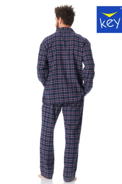 Klasické flanelové pyžamové kalhoty pro muže Key