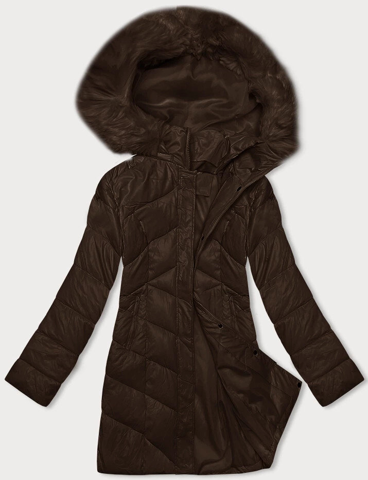 Zimní bunda s kapucí Z-DESIGN Luxe Brown, odcienie brązu S (36) i392_23008-46
