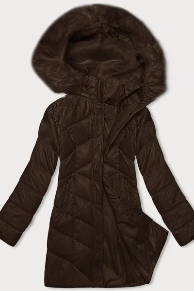Zimní bunda s kapucí Z-DESIGN Luxe Brown