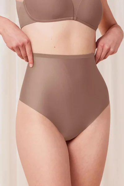 Dámské hnědé stahovací kalhotky Triumph Shape Smart Highwaist