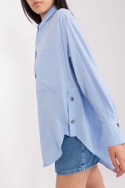 Modrá Oversize Košile FPrice