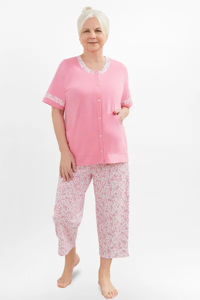 Krátkorukávové pyžamo pro ženy s kalhotami Rybí cop MARTEL