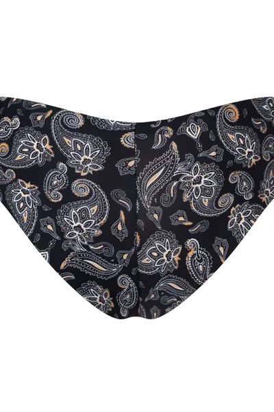 Bezešvé kalhotky Paisley Brasil Black - Julimex