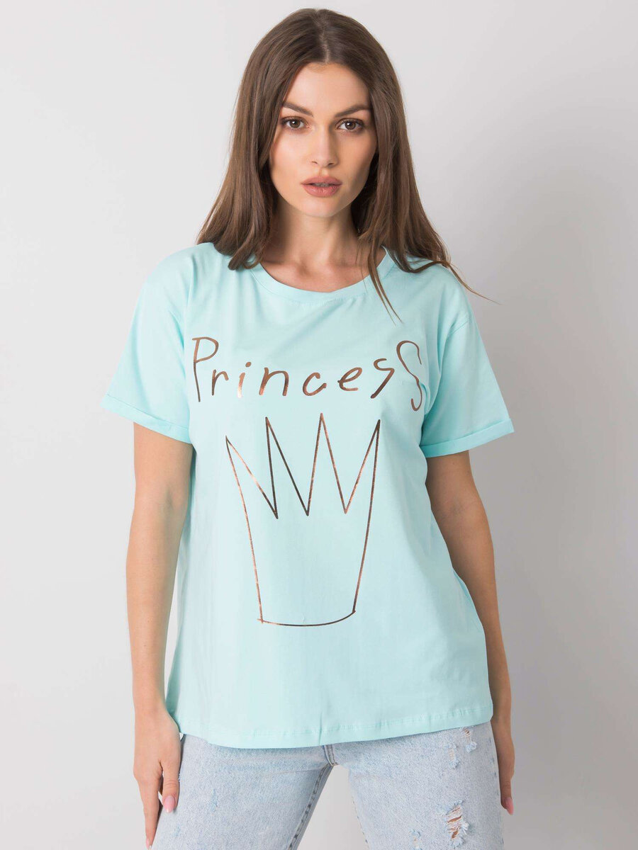 Mátové dámské bavlněné tričko s potiskem FPrice, jedna velikost i523_2016102957478