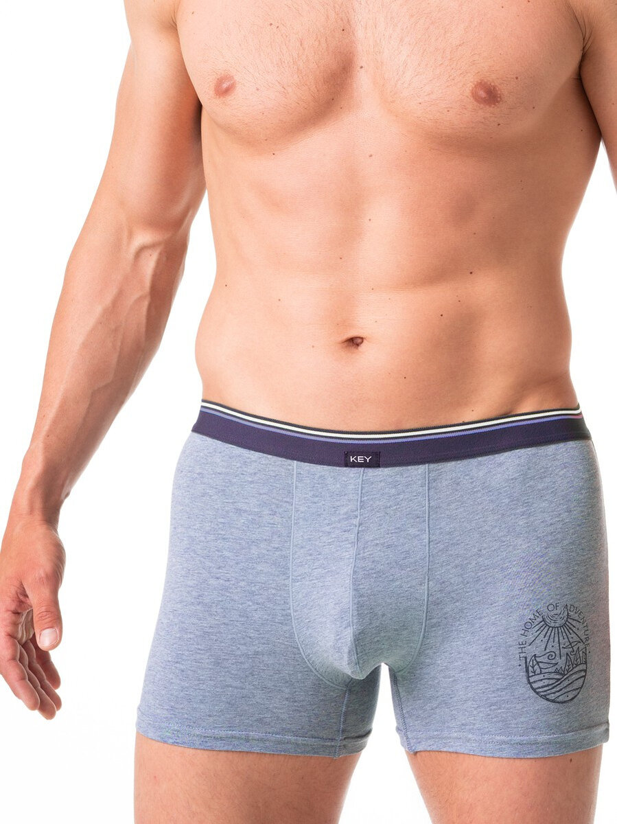 Komfortní boxerky pro muže Key FlexFit, modrá M i384_42411235