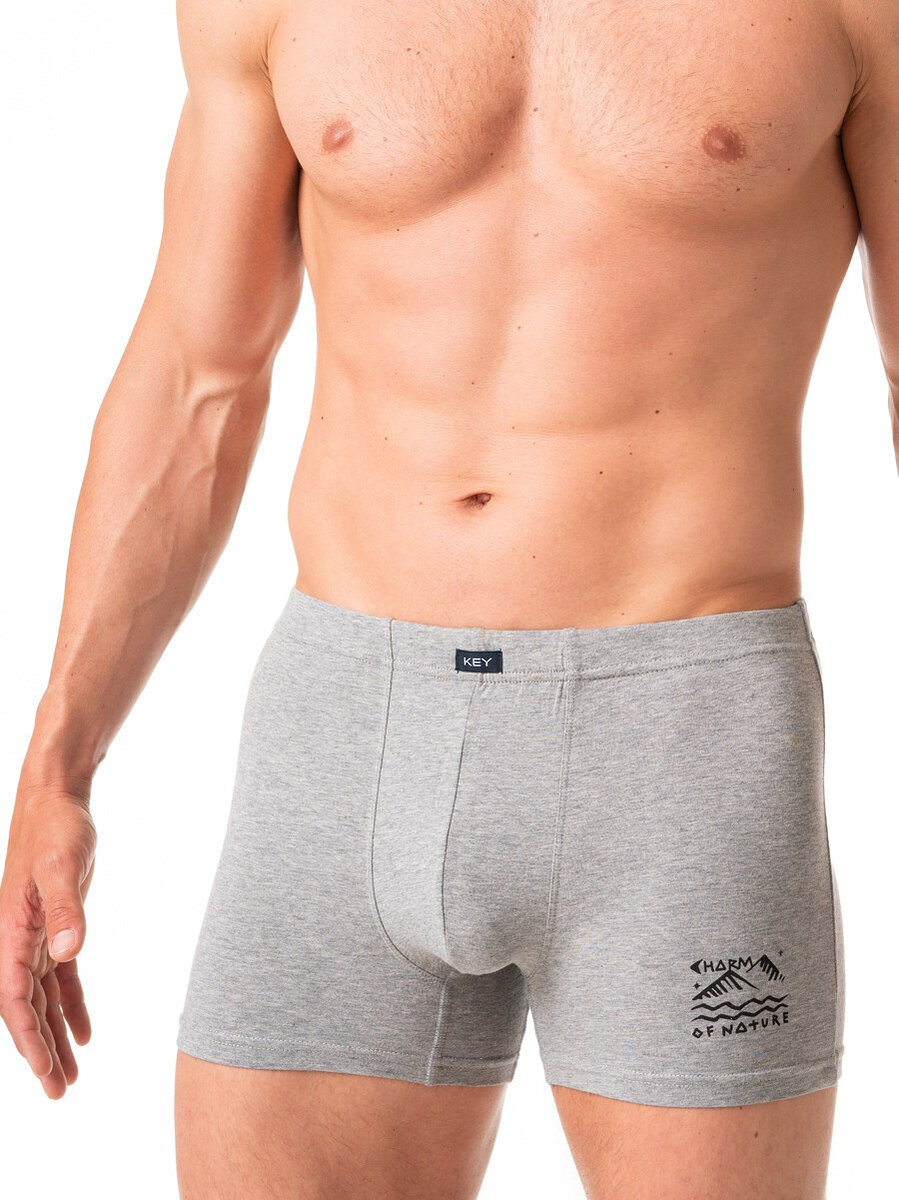 Pohodlné boxerky pro muže Key MXH M-2XL, šedá L i384_23148867