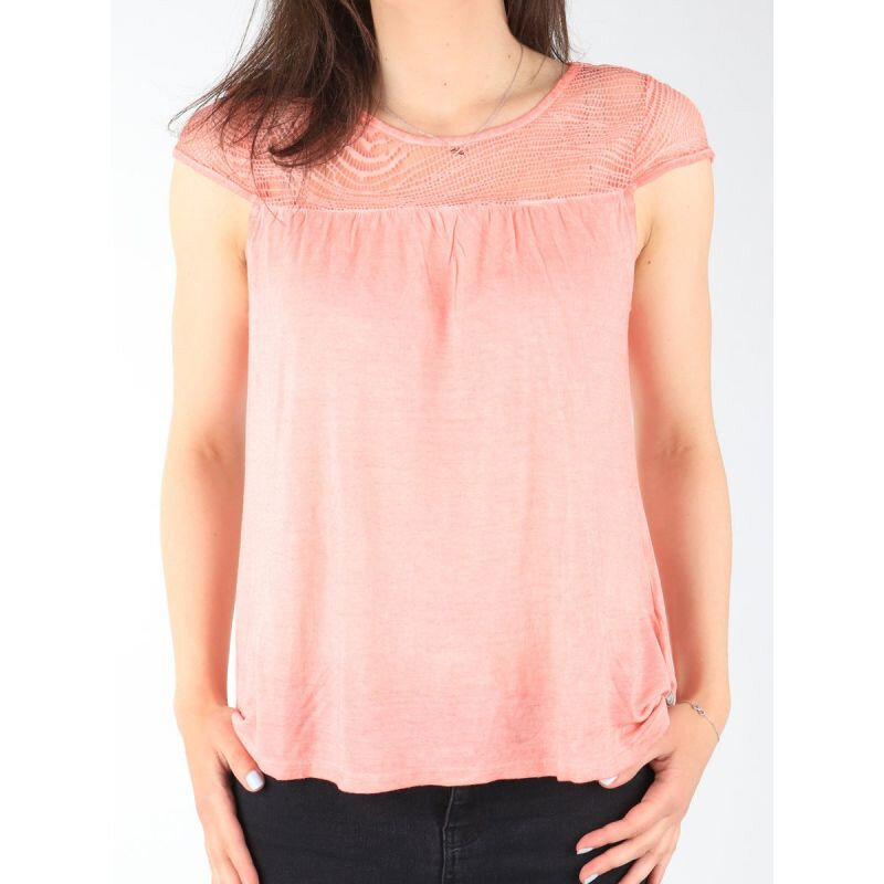 Růžové dámské tričko Wrangler s krátkým rukávem, M i476_51959227