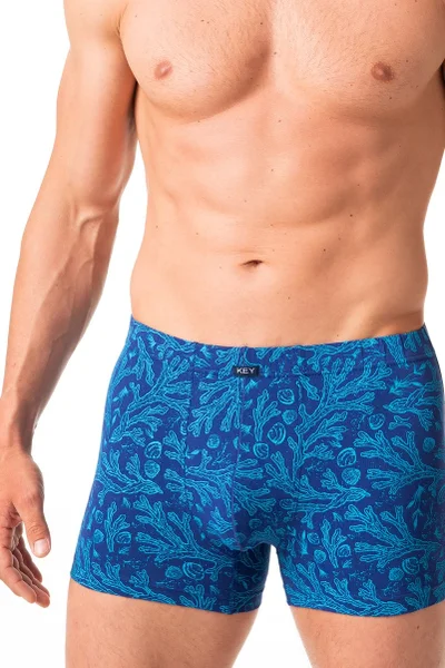 Komfortní boxerky pro muže Key FlexiFit modré