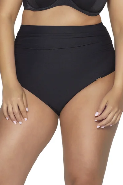 Černé dvoudílné plavky Ava s vysokými kalhotkami pro ženy