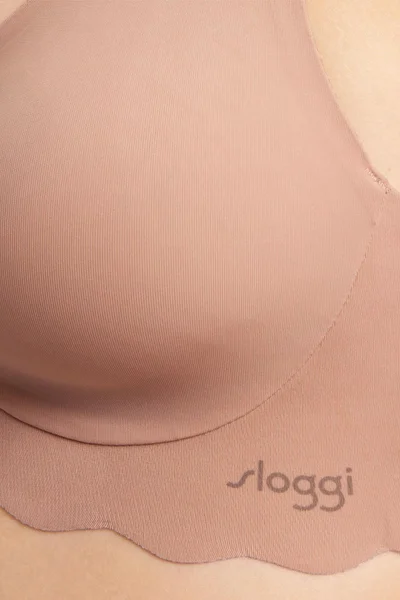 Bezešvá podprsenka ZERO Microfibre Soft bra - KÁMOŠKA - hnědá - Sloggi