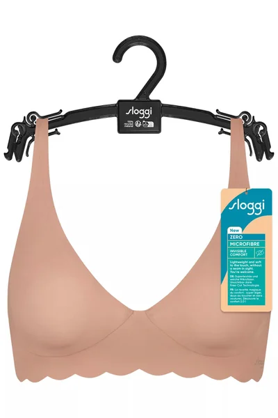 Bezešvá podprsenka ZERO Microfibre Soft bra - KÁMOŠKA - hnědá - Sloggi