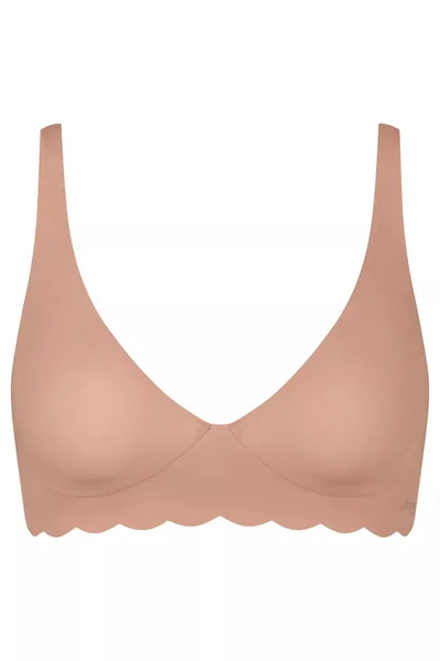 Bezešvá podprsenka ZERO Microfibre Soft bra - KÁMOŠKA - hnědá - Sloggi