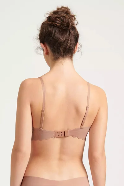 Bezešvá podprsenka ZERO Microfibre Soft bra - KÁMOŠKA - hnědá - Sloggi