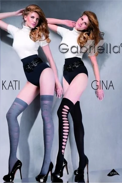 Geometrické dámské nadkolenky Kati - Gabriella