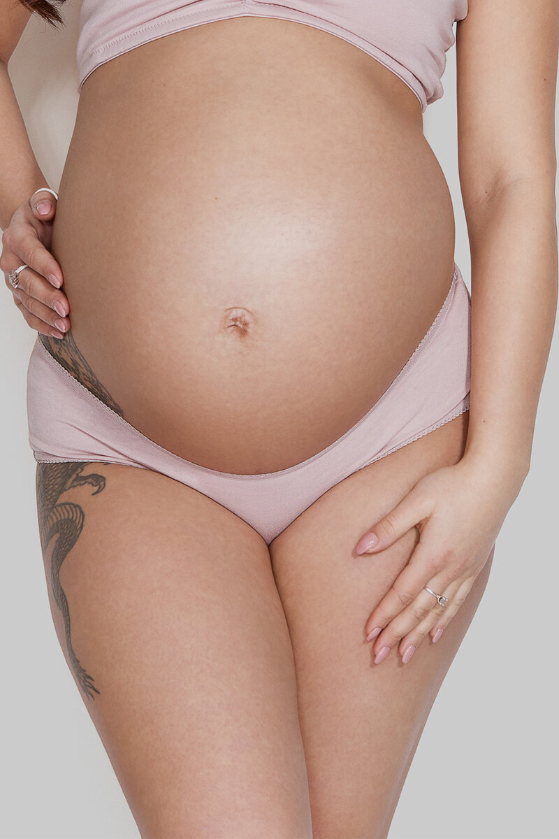 Růžové těhotenské kalhotky Mitex Mama Panty, 2XL i510_39131414789