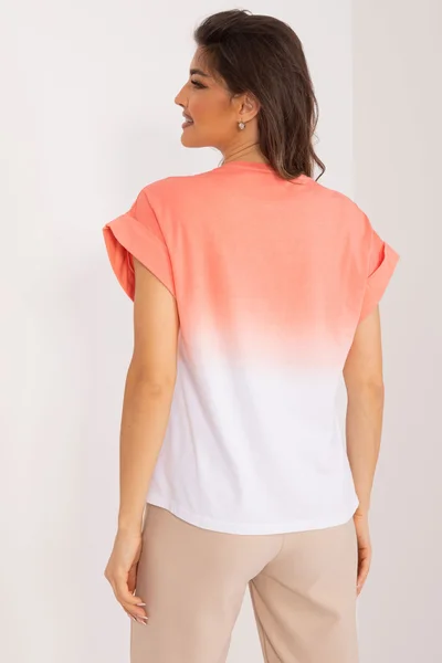 Dámské tričko Coral Ombre Fashionhunters